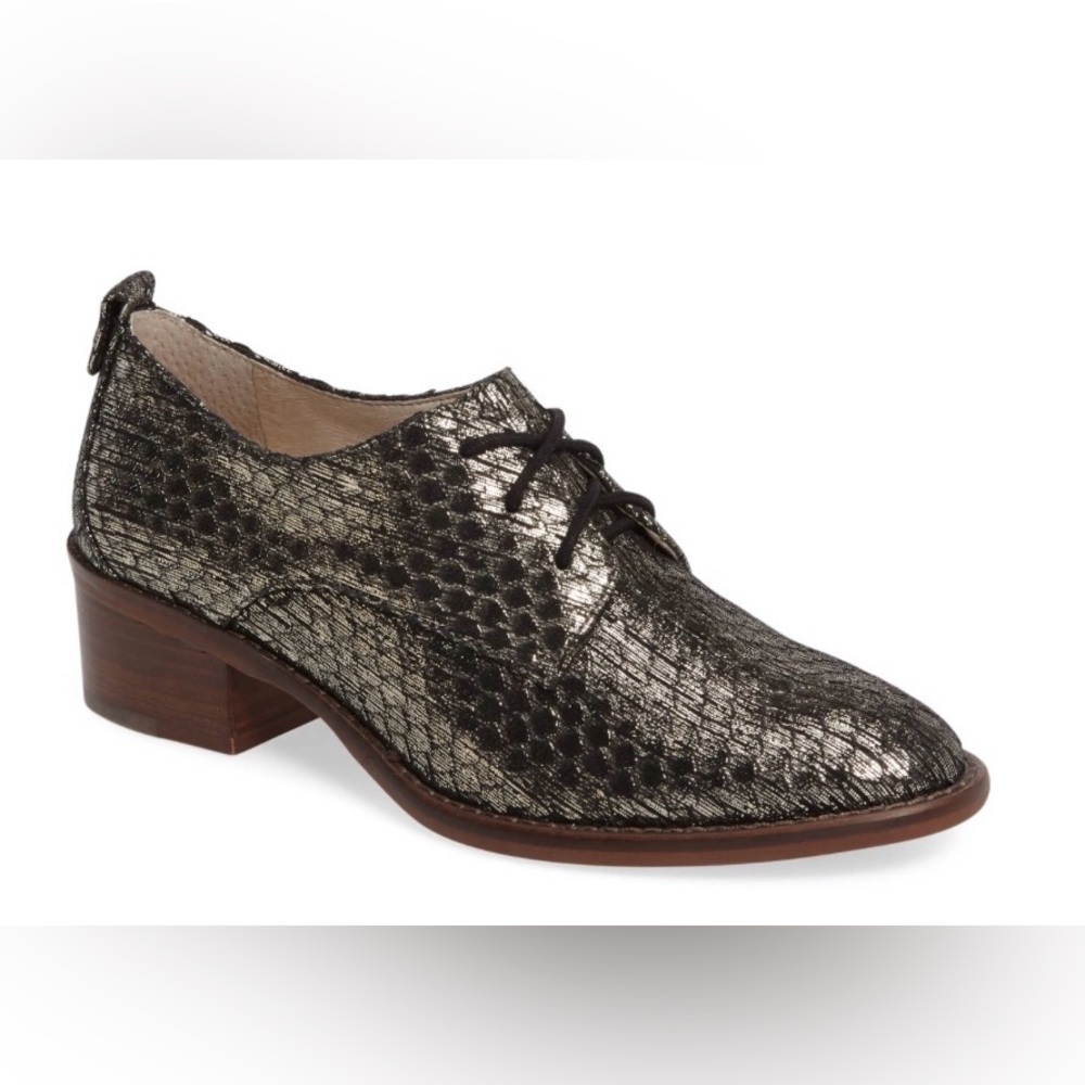 Louise et Cie Fenn 7mblock heel leather derby or lace-up oxford